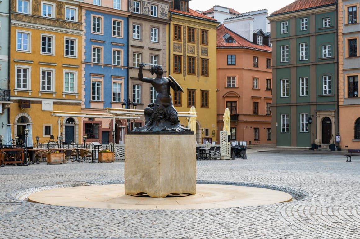 Photos at the Old Town Market Square in Warsaw
